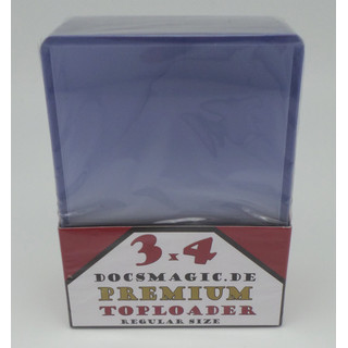 1000 Docsmagic.de Premium Toploader - 40 Packs - 3" x 4" - Standard Regular Size - MTG, YGO