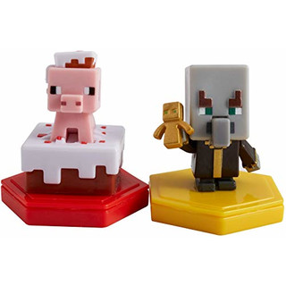 Mattel Set Minecraft Earth Boost Mini 5 cm rosa/grau 2-teilig