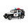 Bruder 02526 TOYS Jeep Wrangler Unlimited Rubicon Polizeifahrzeug mit Polizist und Ausstattung