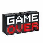 Paladone Game Over Lampe schwarz/transparent, Bedruckt,...