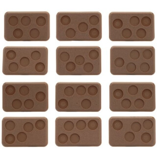 Flames of War Mixed Bases (with figure holes) (XX108)