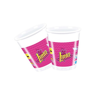 Trinkbecher Soy Luna Partybecher 8 Stück pink-bunt Einheitsgröße