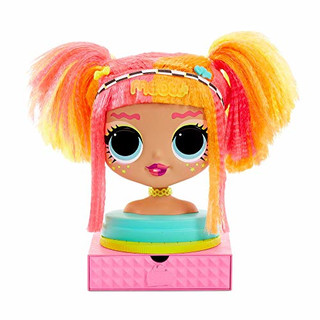 LOL Surprise OMG Stylingkopf mit Aufsteckhaar für endlose Frisuren - 30 Überraschungen & Accessoires - Neonlicious