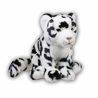 WWF WWF00045 Plüsch Schneeleopard Soft, realistisch gestaltetes Plüschtier, ca. 19 cm groß und wunderbar weich, Mehrfarbig