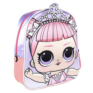 CERDÁ LIFES LITTLE MOMENTS - LOL Surprise Metallisch Glänzender Mädchen Rucksack Kinder | Kinder Rucksack mit Glitzer - Offiziell Lizenzierte LOL Surprise, bunt, 25 x 31 x 10 cm