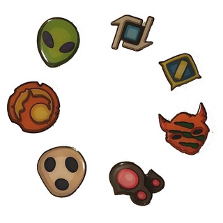 KeyForge - GenCon Promo: Faction Pin Set of 7