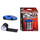 1 at Random: Majorette Playtape inkl. 1 Die-Cast Fahrzeug mit Freilauf und Federung, selbstklebendes Straßenband, 4,5 m lang, 5 cm breit, Road Tape, 3 versch. Autos, Lieferung 1 Stück