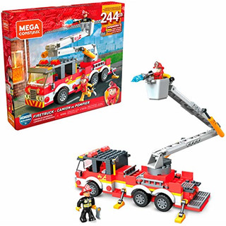 Mega Bloks Construx GLK54 - Feuerwehrauto und Figur (244 Stück)