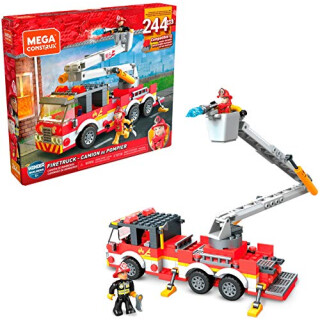 Mega Bloks Construx GLK54 - Feuerwehrauto und Figur (244 Stück)