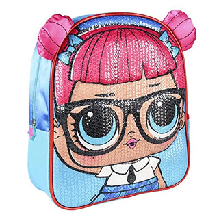 Cerdá - LOL Surprise Metallisch Glänzender Mädchen Rucksack Kinder | Kinder Rucksack mit Glitzer - Offiziell Lizenzierte LOL Surprise