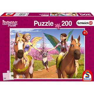 Schmidt Spiele Puzzle 56338 Unterwegs zum Drachenberg, Schleich-Bayala, Kinderpuzzle, 200 Teile, bunt