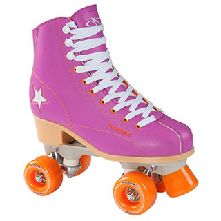 Hudora Disco Rollerskates Unisex Rollschuh, Lila/Orange, 36, 13172
