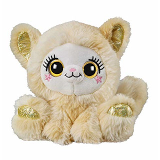 Bauer Spielwaren 14277" Blickfänger Glitter Design Katze Plüschtiere aus superweichem Plüsch mit Glitzeraugen, beige