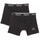 Kappa Herren 2pack Boxers Boxershorts, Schwarz (Black 304jb30-950), Large (Herstellergröße: L) (2er Pack)