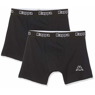 Kappa Herren 2pack Boxers Boxershorts, Schwarz (Black 304jb30-950), X-Large (Herstellergröße:XL) (2er Pack)