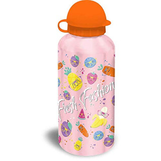 Kids Set Sandwichmaker Kunststoff und Trinkflasche aus Aluminium von Fresh Fashion Tasche und Strandtasche, 40 cm, Mehrfarbig