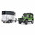 Land Rover Defender Station Wagon mit Pferdeanhänger und 1 Pferd