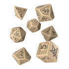 Call of Cthulhu Beige & black Dice Set (7)