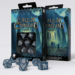 Call of Cthulhu Abyssal & white Dice Set(AVAILABLE from 20.01.21)