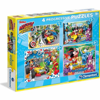 Puzzle 20 Teile - 4 Puzzles - Mickey and the Roadster Racers