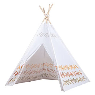 John 77102 Tipi Spielzelt, Grau/Weiß/Braun