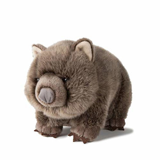 WWF WWF00837 Plüsch Wombat, realistisch gestaltetes Plüschtier, ca. 28 cm groß und wunderbar weich