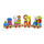 Orange Tree Toys RY91M1648 OTT08281 Tierzug Puzzle, Bunt