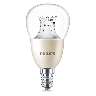 Philips Warm Glow LED E14 Edison 60w Dimmable Mini Globe Light Bulbs 806lm