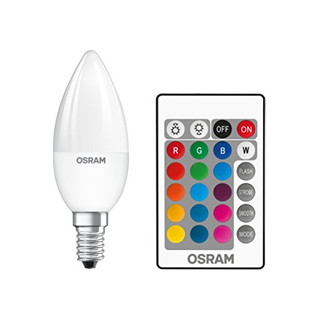 Osram LED Star+ Classic B RGBW Lampe, in Kerzenform mit E14 Sockel, dimmbarkeit und Farbsteuerung per Fernbedienung, Ersetzt 25 Watt, Warmweiß - 2700 Kelvin, 1er-Pack