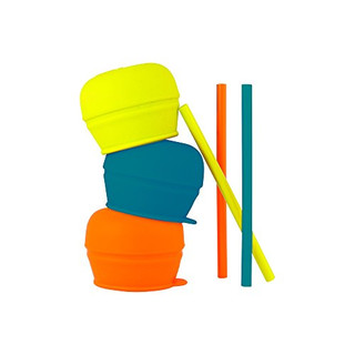 SNUG STRAW - Deckel & Strohhalm (3er Pack), das kleckerfreie Becherset für daheim und unterwegs. Für Kinder ab 12 Monaten, BPA-, Phthalat- und PVC-frei, das perfekte Geschenk für Eltern