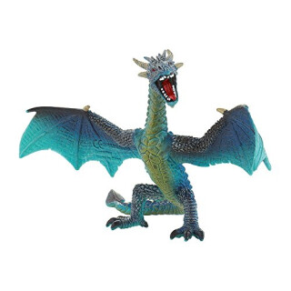 Drache fliegend türkis