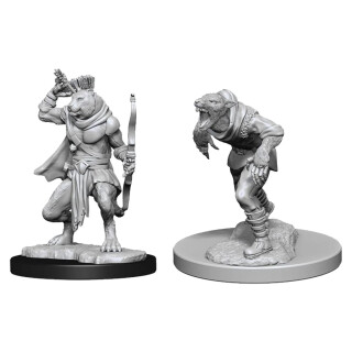 Wererat & Weretiger: D&D Nolzurs Marvelous Unpainted Miniatures (W11)