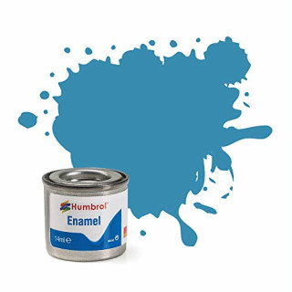Humbrol 14 ML Nr. 1 TINLET Emaille Paint, Flasche 48 (Mediterraner blau glänzend)