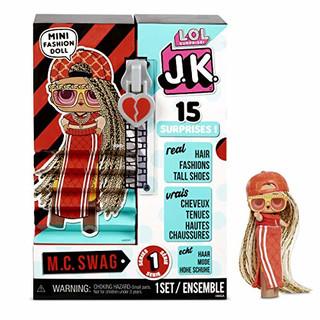 M.C. Swag LOL Surprise JK Mini-Modepuppe - 15 Überraschungen, Kleidung & Accessoires - Sammlerstück