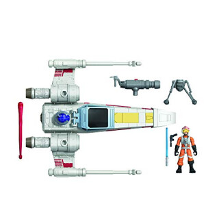 Hasbro E9597 Wars Mission Fleet Stellar Class Luke Skywalker X-Wing Fighter 6 cm große Figur und Fahrzeug, Spielzeug für Kids ab 4 Jahren