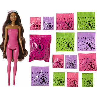 Barbie GXV95 - Color Reveal Fantasy Fashion Einhorn Puppe & Haustier, mit Aufkleber und 25 Überraschungen, Spielzeug für Kinder ab 3 Jahren