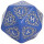 D20 Level Counter Blue & white Die (1)
