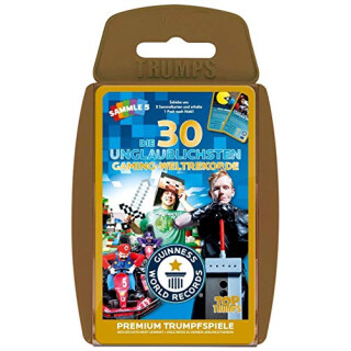Top Trumps - Guiness World Records, Die 30 unglaublichsten Gaming Weltrekorde