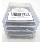 4 x Docsmagic.de 2-Piece Card Box 25-Count Slide - Clear Acrylic Deck Storage - Kartenbox Durchsichtig