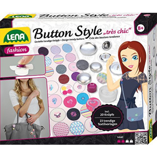 Lena 42595 - Button Style très chic, Bastelset inklusive 20 Knöpfe