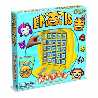 Winning Moves 01694 MATCH Emotis - das strategische Würfelspiel für Kinder ab 4 Jahren für 2 Spieler oder Teams, Standard