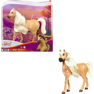 Spirit GXD97 - Hellbraunes Pferd, American Workhorse Hengst aus der Herde von "Spirit - frei und ungezähmt" (20cm), beweglicher Kopf und lange Mähne, tolles Geschenk für Pferdeliebhaber ab 3 Jahren