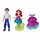 Disney Princess Ariel und Prinz Eric Sammlerstück, kleine Puppe, königliche Clips, modisches Spielzeug mit extra Kleid