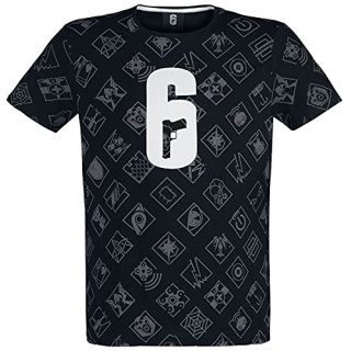 6 - Siege - AOP Logo Mens T-shirt - 2XL