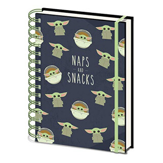 Pyramid International SR73254 Pyramid A5 Wiro Notebook - Star Wars: The Mandalorian (Snacks And Naps)