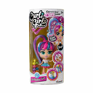CURLI GIRLS 82093 SINGLE PACK HAILY by Silverlit, Frisierpuppen, Puppen mit magischen Haaren, inklusive Accessoires, Puppe 15 cm, bunt, ab 3 Jahren