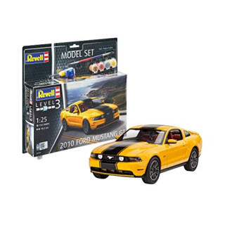 Revell Revell_67046 REV-67046 Model Set 2010 Ford Mustang GT Modellbausatz + Zubehör
