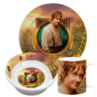 Hobbit 33347-3-teilig Set aus Keramik: 2 Teller und 1...