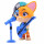 Smoby 180110 Spielfigur Lampo mit Gitarre, Figur aus der 44 Cats Serie, für Kinder ab 3 Jahren, Mehrfarbig