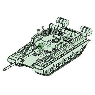 Trumpeter 757144" 1/72 T-80B MBT Modellbausatz